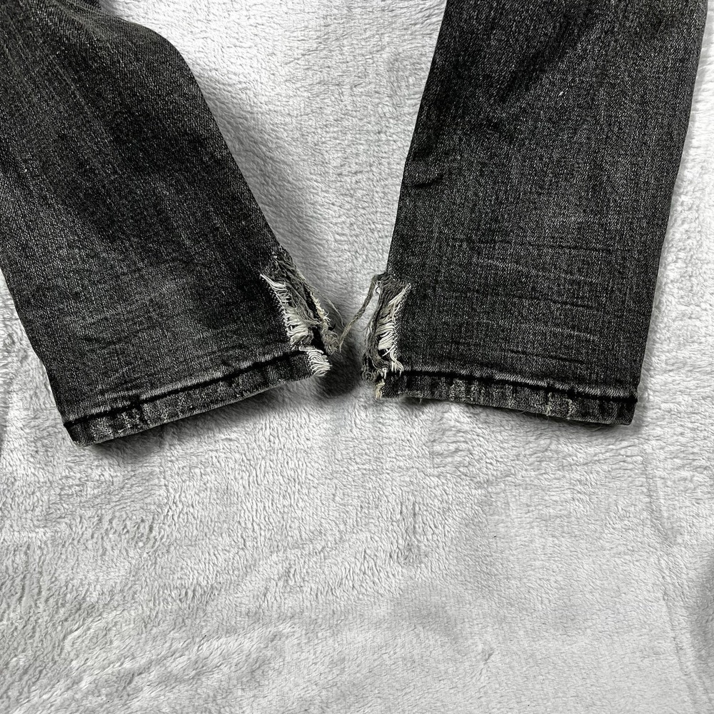 Miss Me Jeans Womens 27 Black Skinny Distressed Wing Embellished Flap Pocket - Picture 8 of 12
